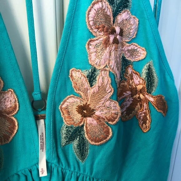 Free People Caribbean Love Flowers Halter Dress - Picture 5 of 6